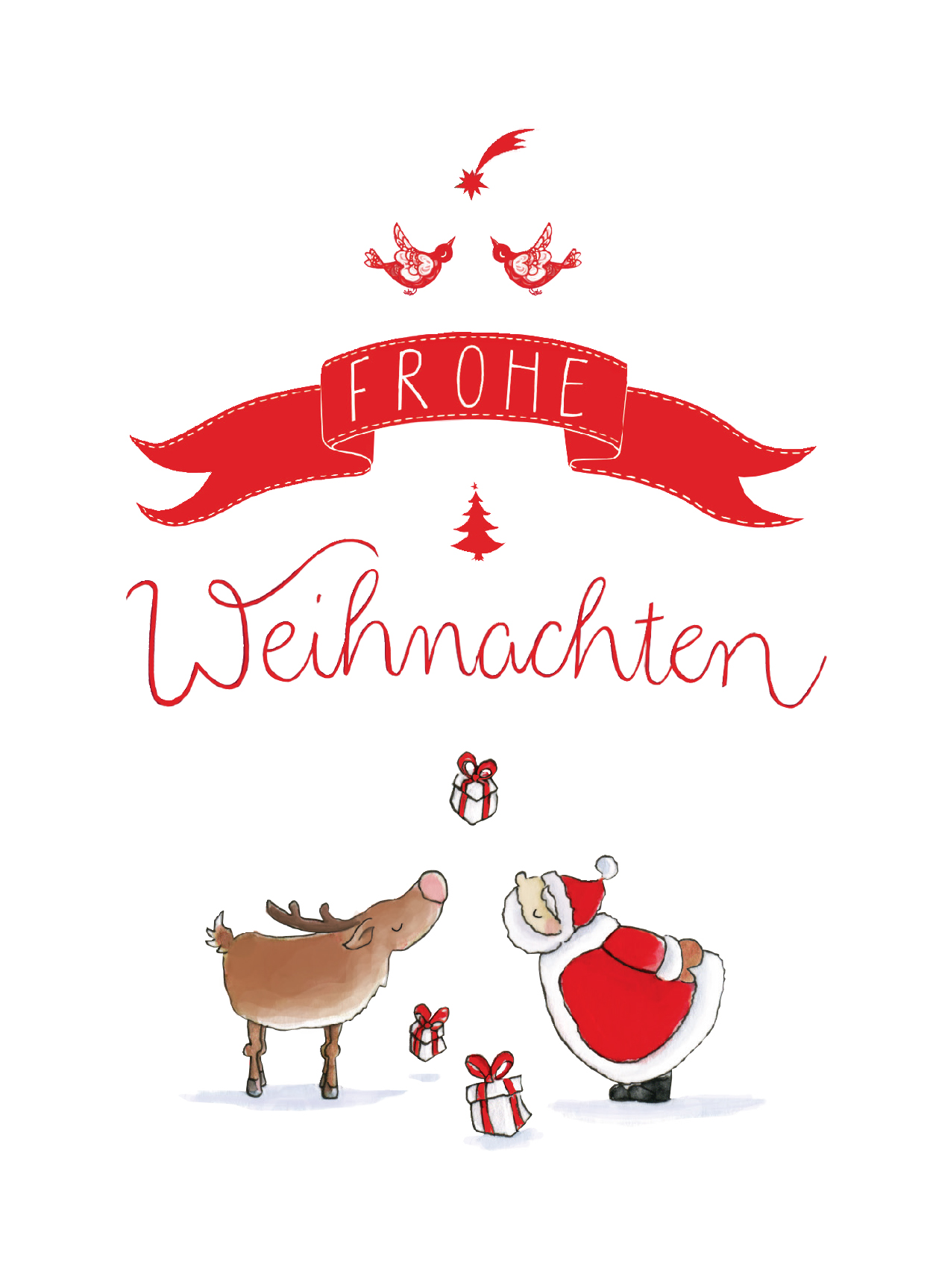 Postkarte - Tabea Güttner - Frohe Weihnachten