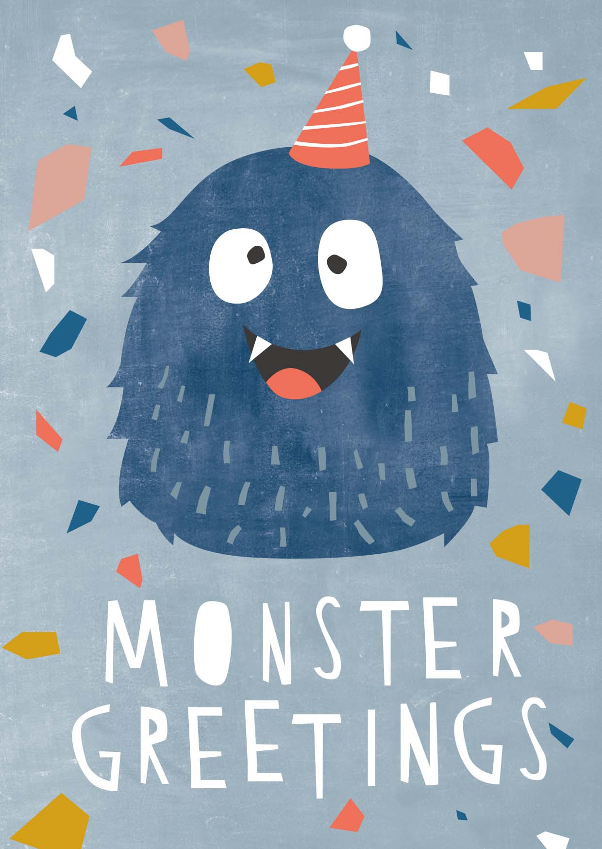 Postkarte - Designfräulein - Monster Greeting