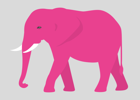 Postkarte - luminous - Elefant Postkarte - luminous - Elefant