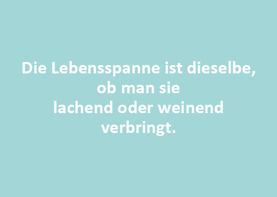 Postkarte - Wortsinn - Die Lebensspanne...