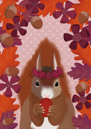 Postkarte - Toni Starck - Squirrel Postkarte - Toni Starck - Squirrel