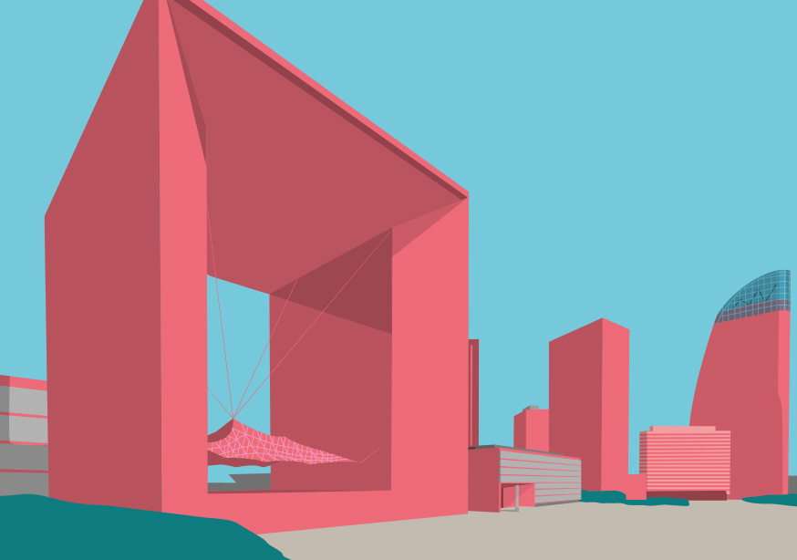 Postkarte -Bon Voyage- La Grande Arche de la Dafense / Paris Postkarte -Bon Voyage- La Grande Arche de la Dafense / Paris