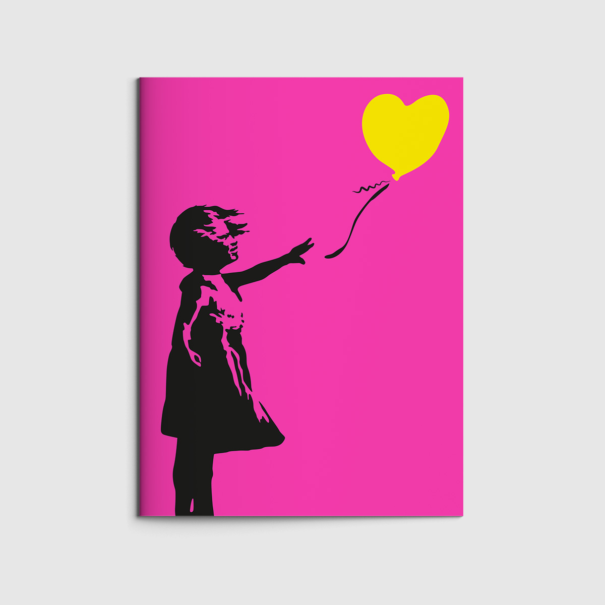 Notizheft A5 - Museum Art - girl with yellow heart Notizheft A5 - Museum Art - girl with yellow heart