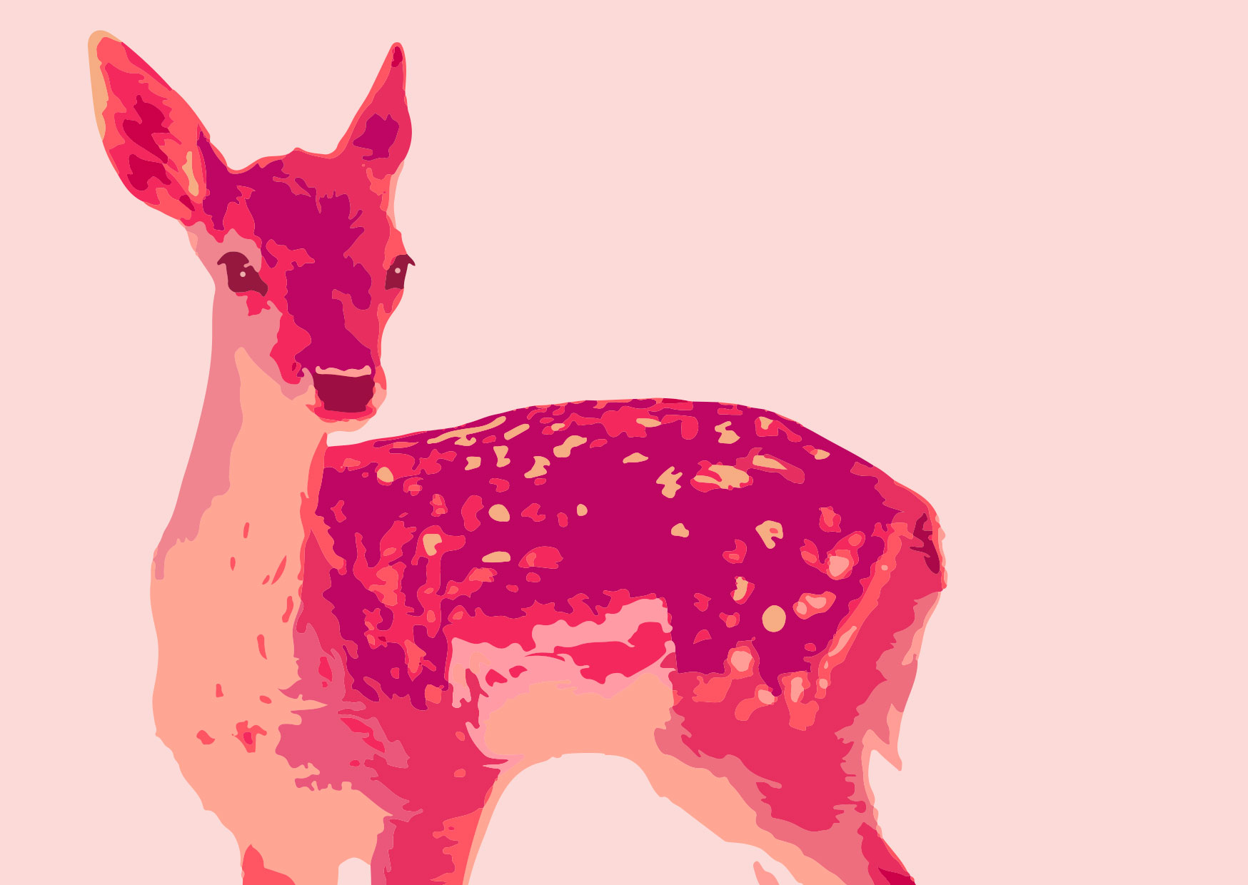 Postkarte - Toni Starck - animal deer