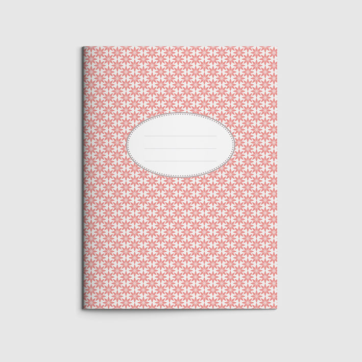 Notizheft A5 - Toni Starck Pattern- coral lightness