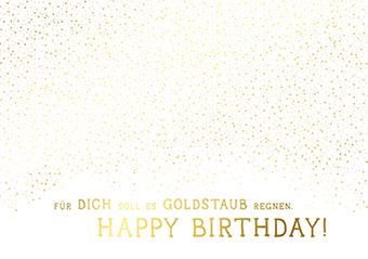 Klappkarte - La Card - Goldstaub
