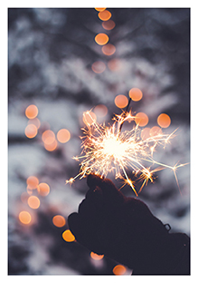 Postkarte - La Card - Sparkler Postkarte - La Card - Sparkler