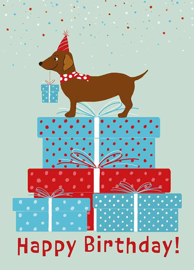 Postkarte - m-illu - Dackel Geschenke Postkarte - m-illu - Dackel Geschenke