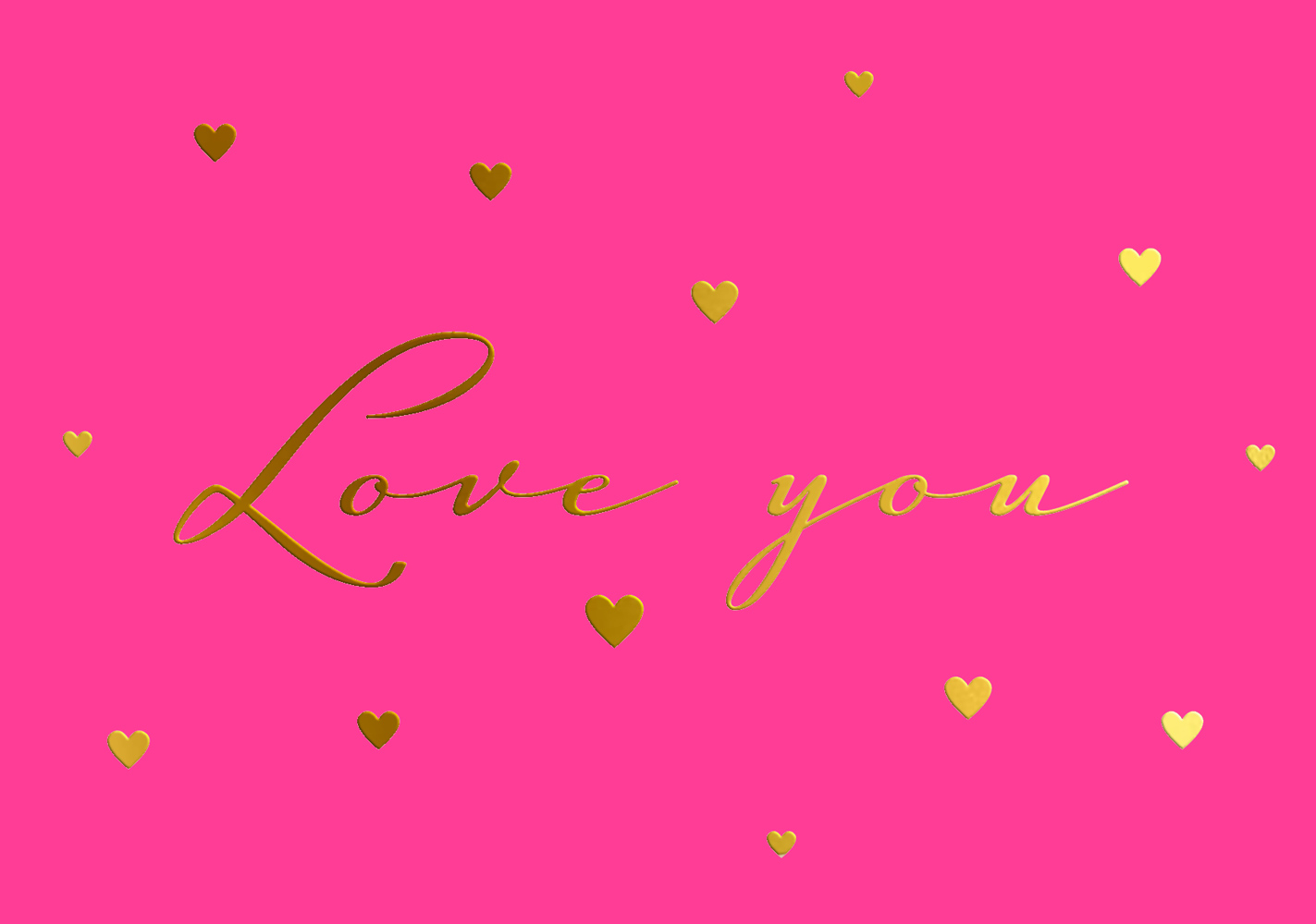 Postkarte - pure - Love you