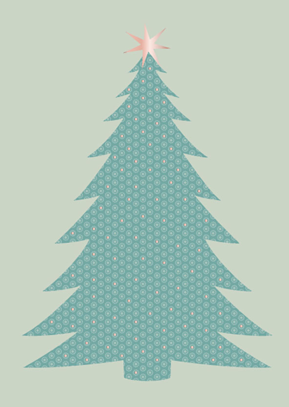 Postkarte - Toni Starck - pattern tree