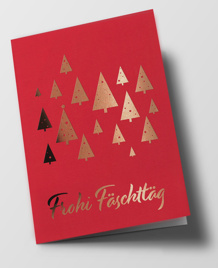 *DK C6 - pure - Minibäume Fäschttäg, rot