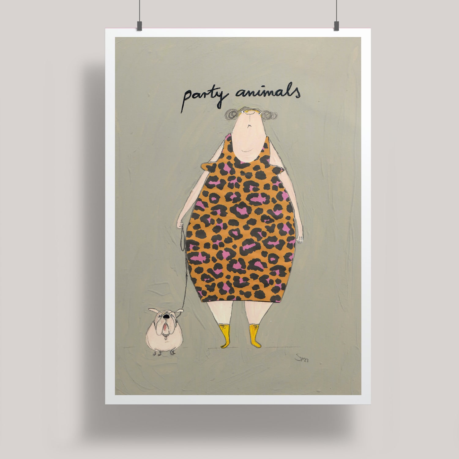 Artprint A3 - kittiekatstudio - party animals Artprint A3 - kittiekatstudio - party animals