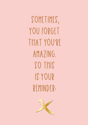 Postkarte - Toni Starck - Reminder Pink Caramel Postkarte - Toni Starck - Reminder Pink Caramel