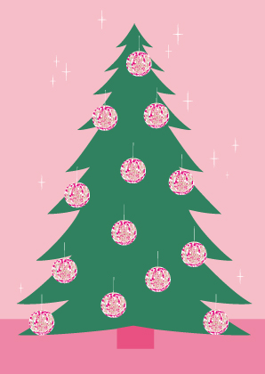 Postkarte - Toni Starck - Disco Tree
