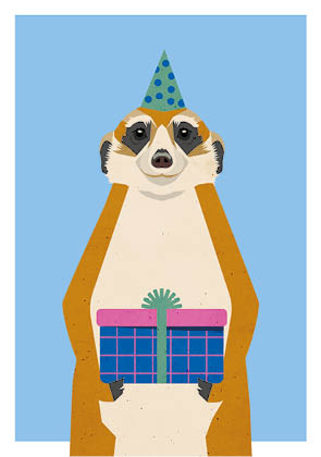 Postkarte - Daria Ivanova - Erdmännchen