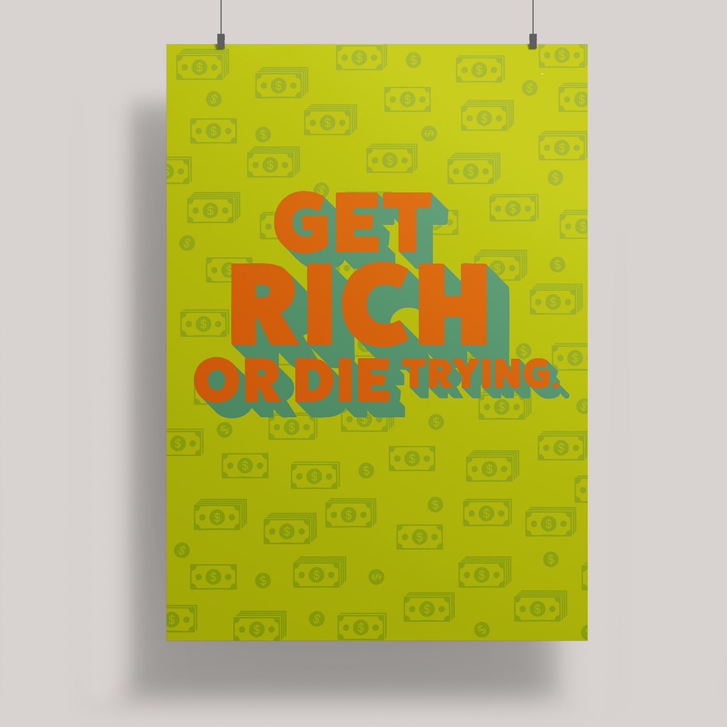 ArtPrint A4 - Modern Art - get rich
