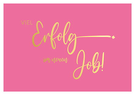 Klappkarte C6 - La Card - Viel Erfolg im neuen Job!