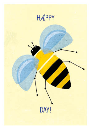 Postkarte - Daria Ivanova - Biene Postkarte - Daria Ivanova - Biene