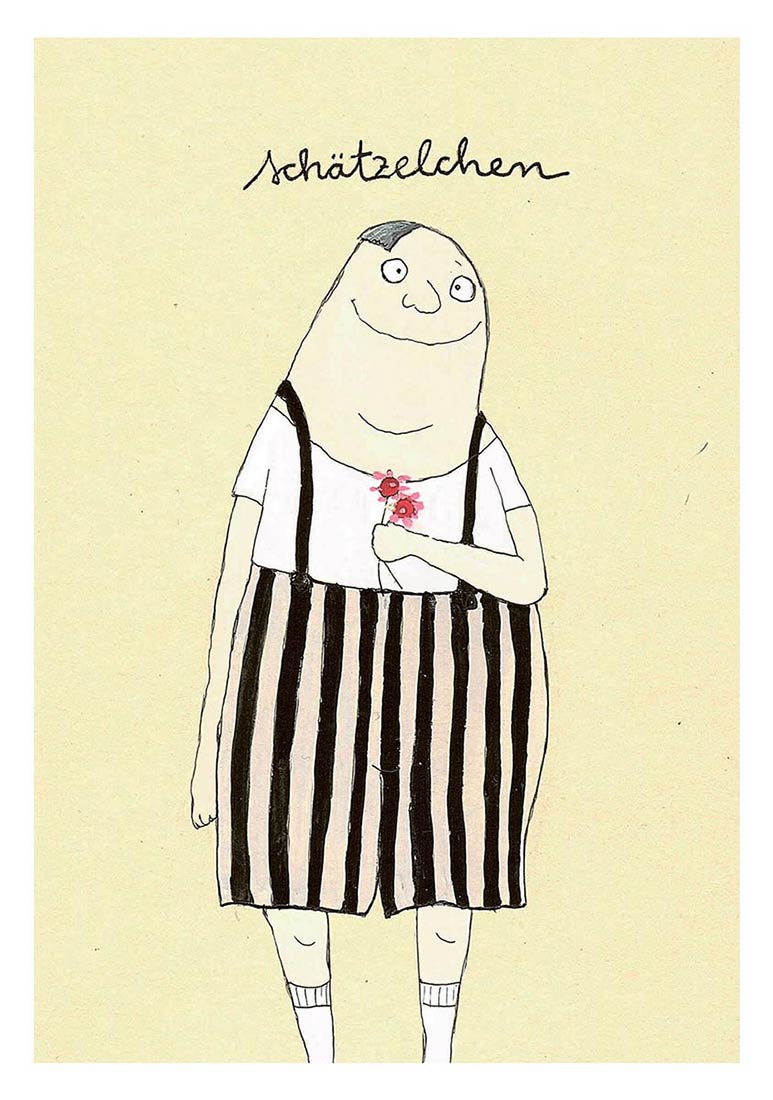 Postkarte - kittiekatstudio - schätzelchen Postkarte - kittiekatstudio - schätzelchen