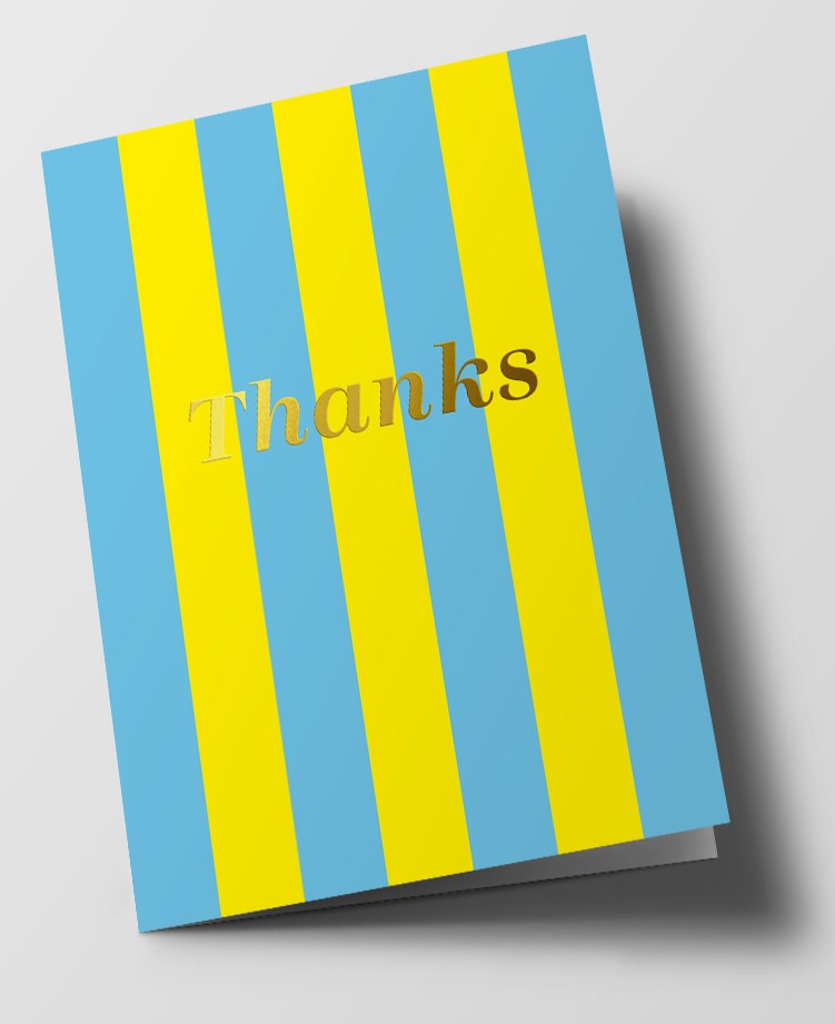 Klappkarte C6 - chelsea - Thanks