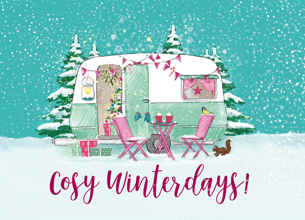 Postkarte - m-illu - Cosy winterdays
