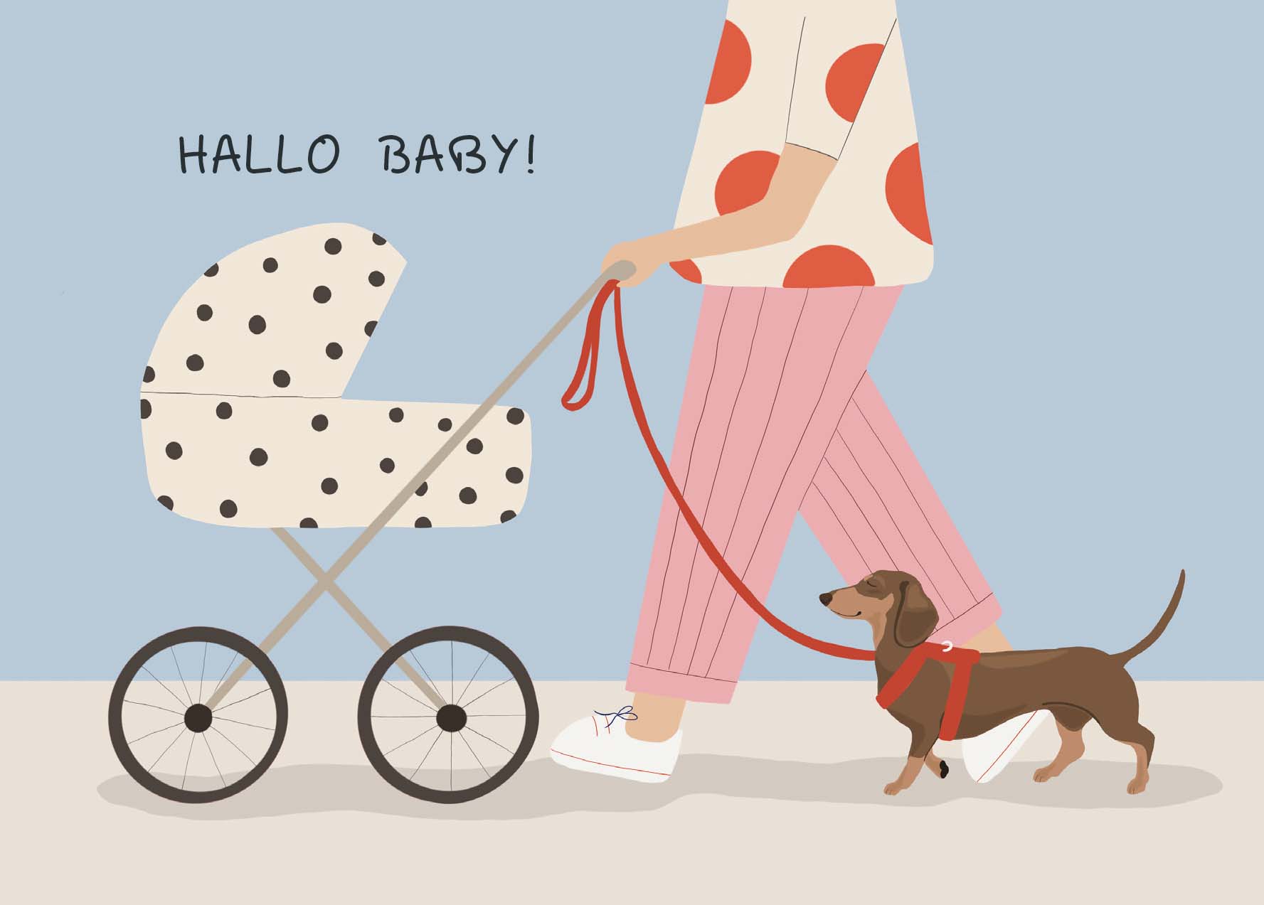 Postkarte - Alfie's Greetings - Hallo Baby