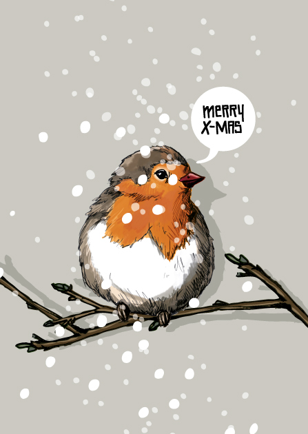 Postkarte - illi - Wimbo Merry x-mas