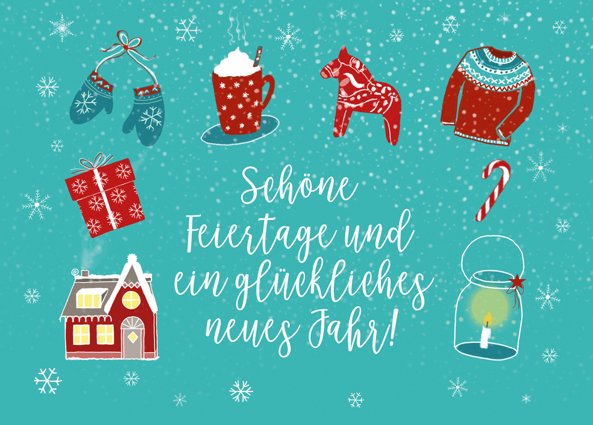 Postkarte - m-illu - Winterstimmung