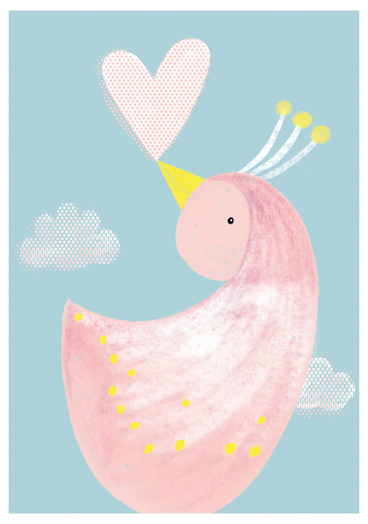 Postkarte - schönegrüsse - Paradiesvogel
