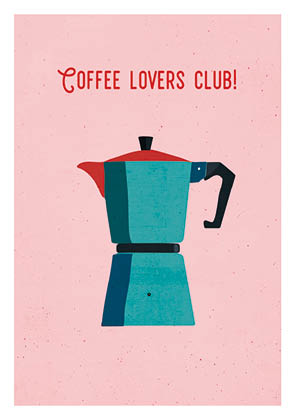 Postkarte - Daria Ivanova - coffee lovers club