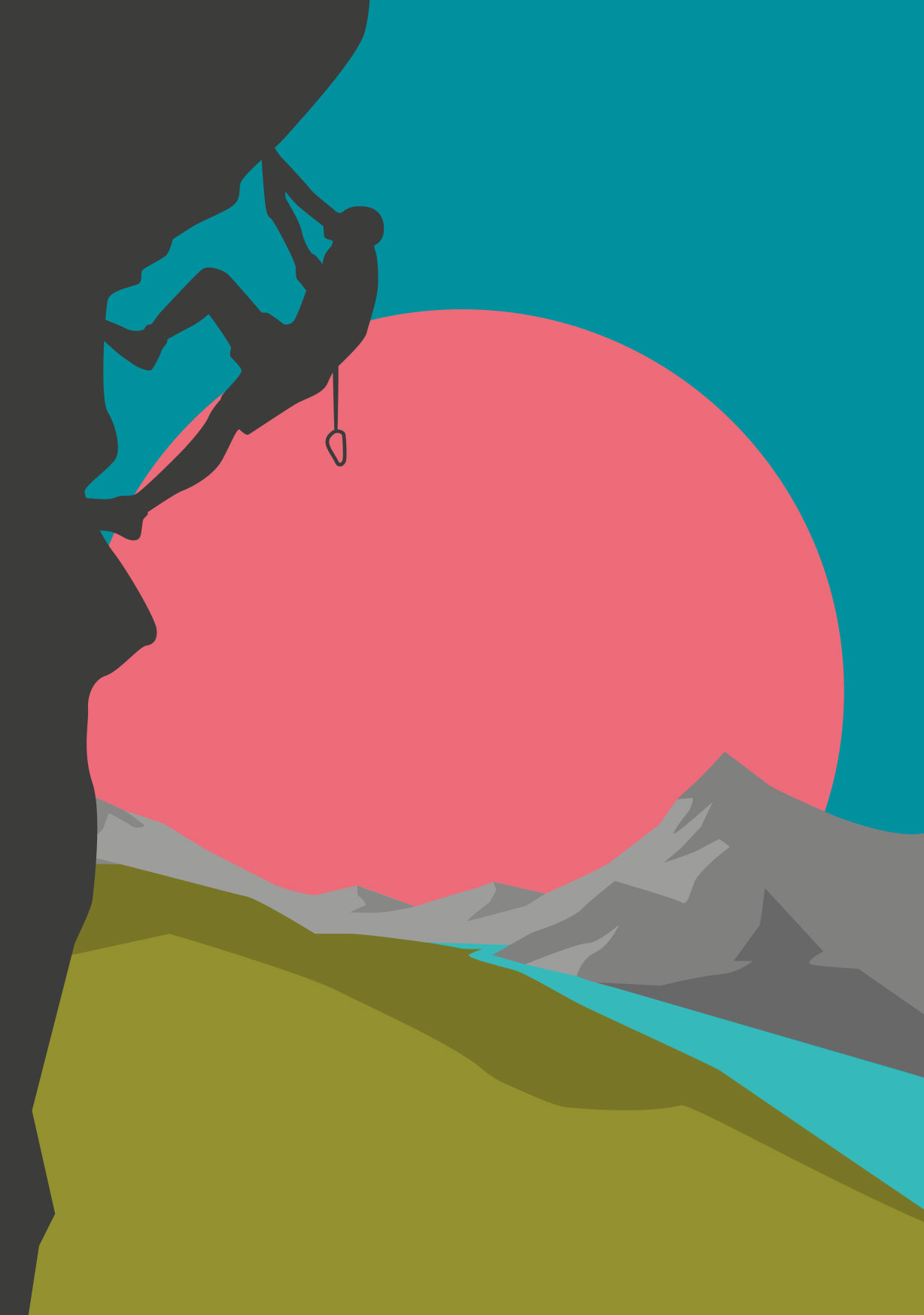 Postkarte - Nobiyama - Climber Postkarte - Nobiyama - Climber