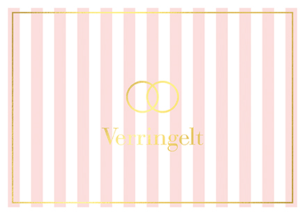 Klappkarte C6 - La Card - Verringelt, gold