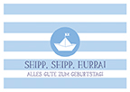 Postkarte - La Card - Shipp, shipp, hurra!