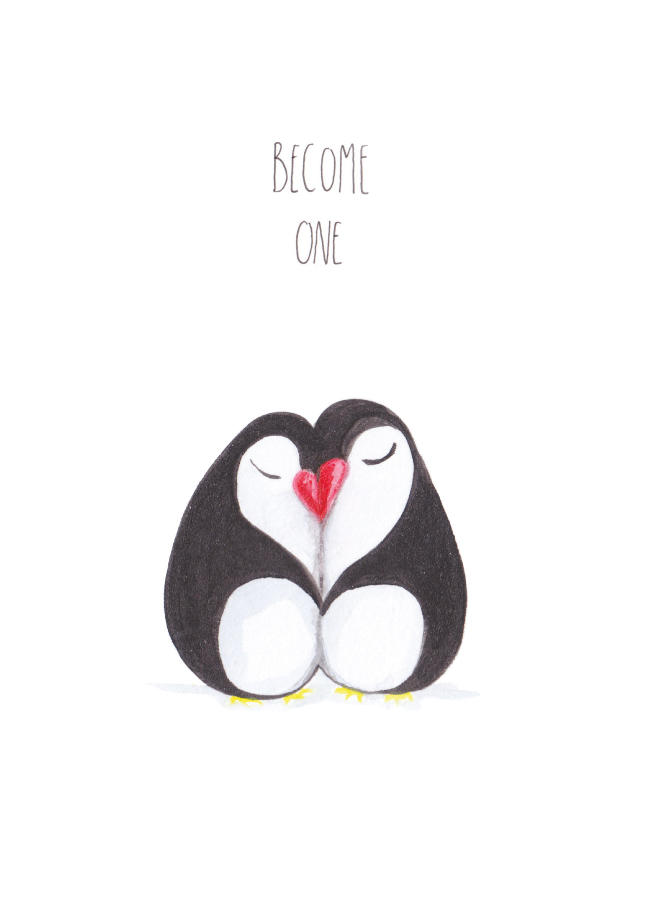 Klappkarte C6 - Tabea Güttner - Become one