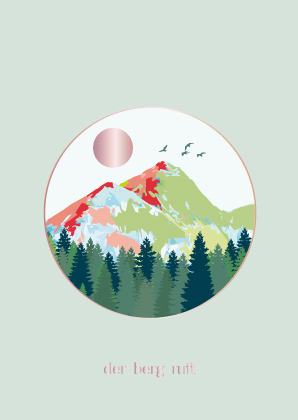 Postkarte - Toni Starck - der berg ruft