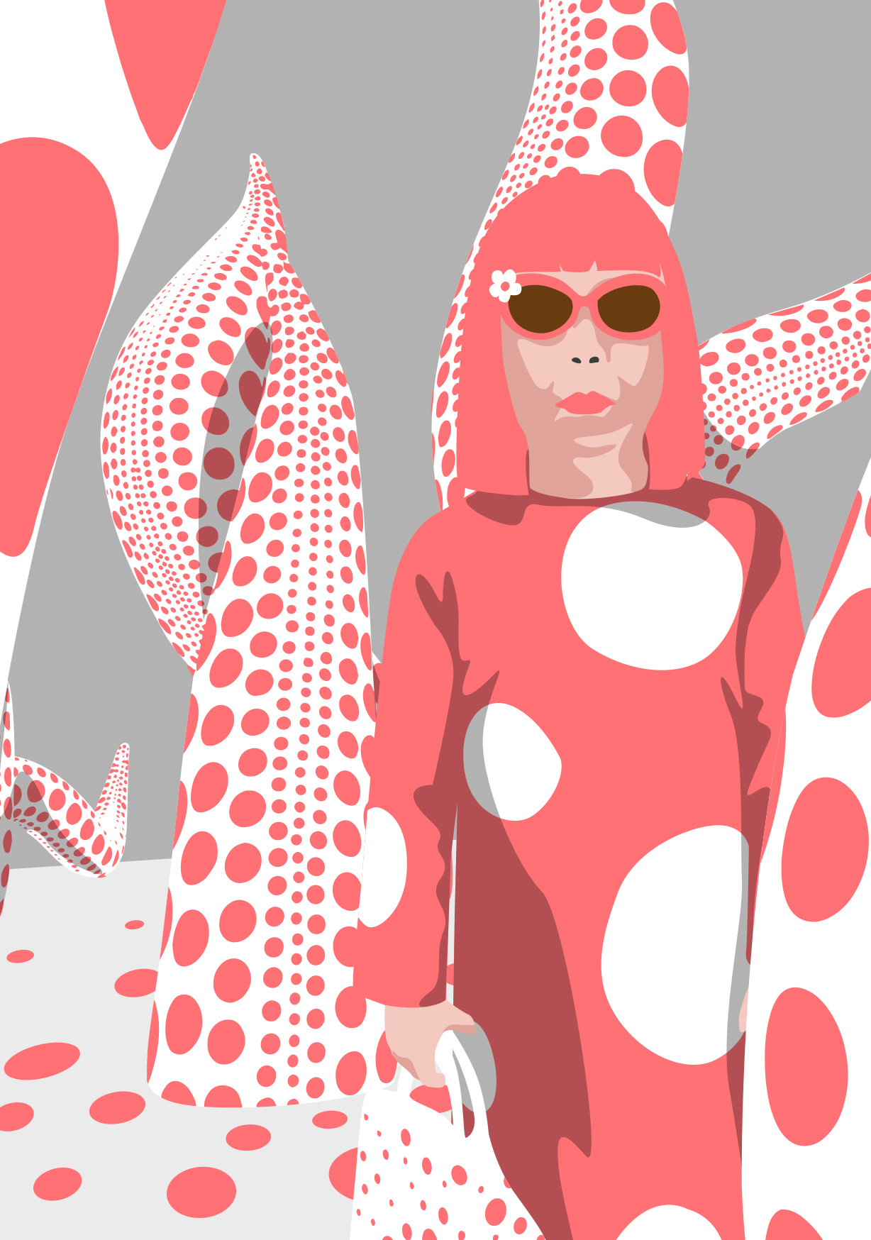 Postkarte - Museum Art - Yayoi Kusama