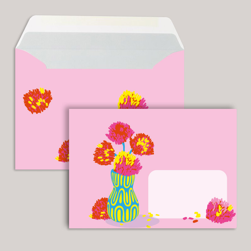 Umschlag - neonstyle - Pink Flame