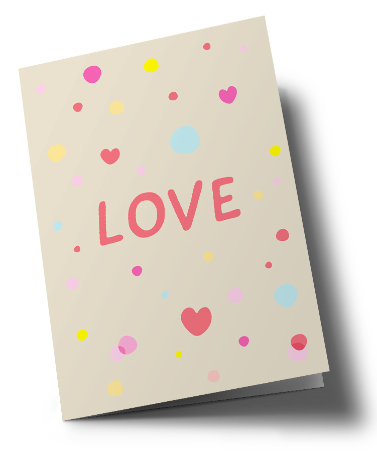 Klappkarte C6 - nola - Love Klappkarte C6 - nola - Love